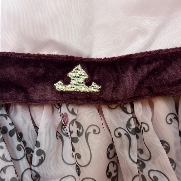 🎀Disney Princess Aurora/ Sleeping Beauty Pink Floral Embroidered Party Dress - Picture 4 of 10